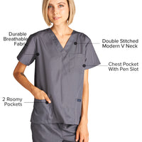 DAGACCI OFFICIAL Unisex Medical Scrub Sets Cotton Blended (KV10005000)