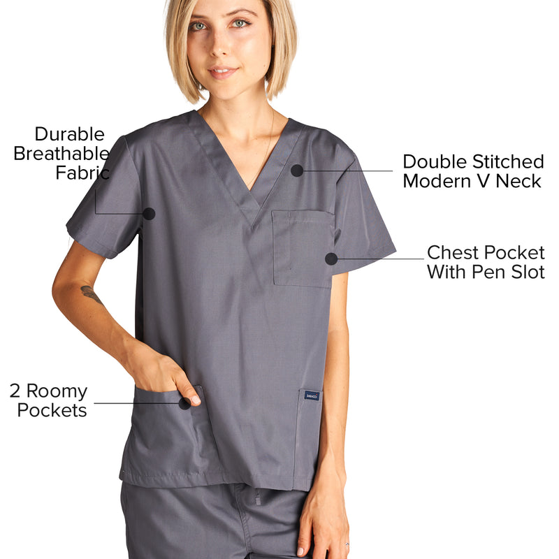 DAGACCI OFFICIAL Unisex Medical Scrub Sets Cotton Blended (KV10005000)
