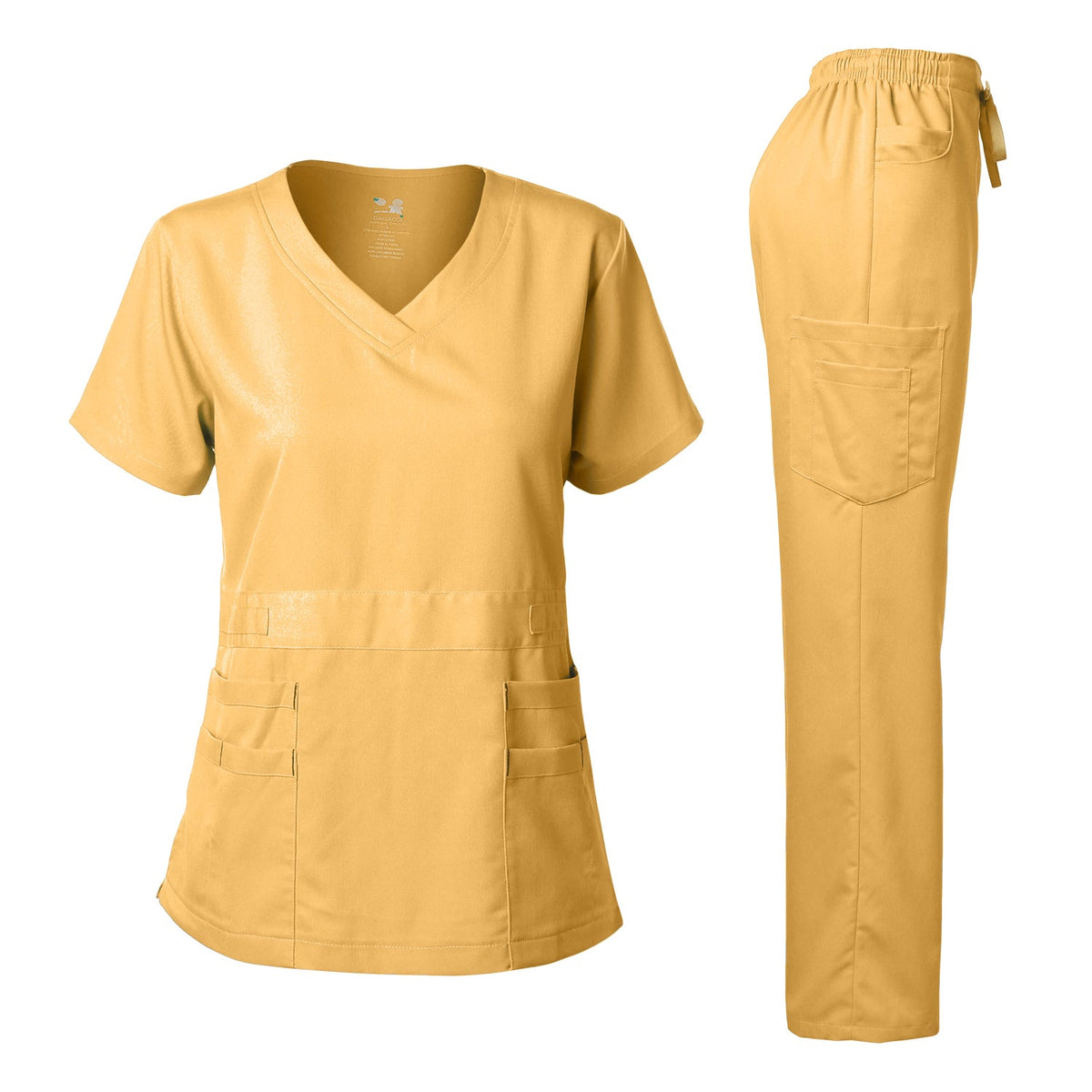 DAGACCI OFFICIAL Natural Stretch Women's V-Neck Scrub Sets [NS2100] Combined