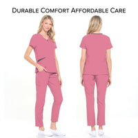 DAGACCI OFFICIAL 4-Way Stretch Split V-Neck Scrub Sets [FS2204]
