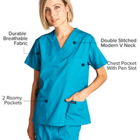 DAGACCI OFFICIAL Unisex Medical Scrub Sets Cotton Blended (KV10005000)
