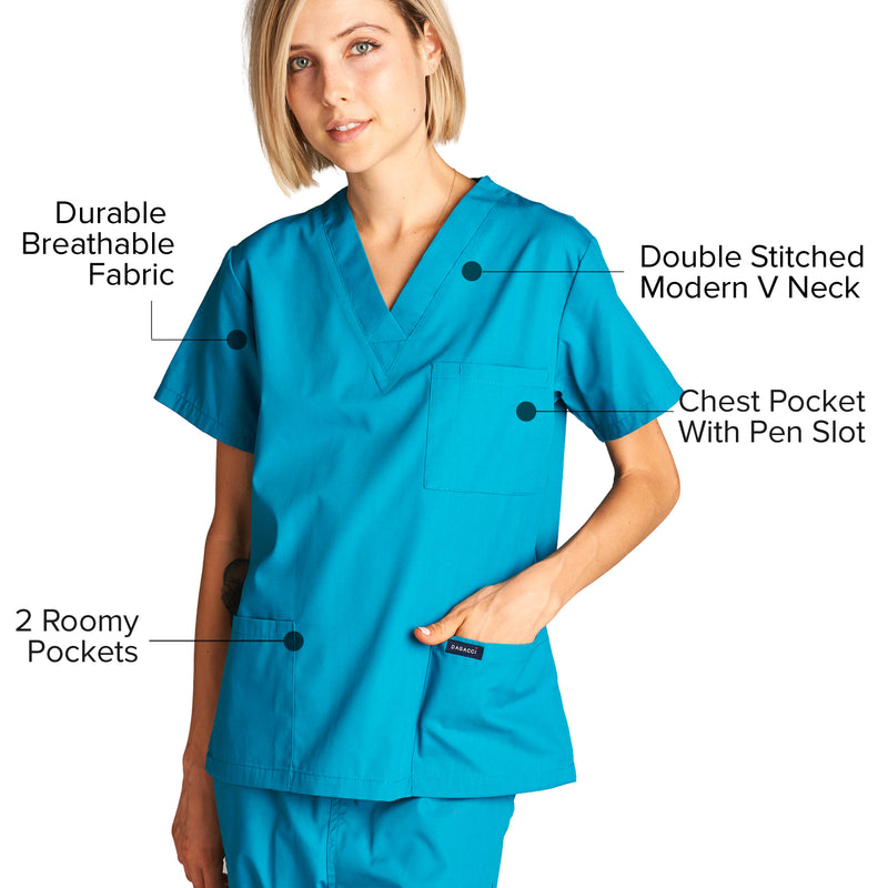 DAGACCI OFFICIAL Unisex Medical Scrub Sets Cotton Blended (KV10005000)