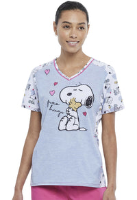 Tooniforms V Neck Top (Snoopy)