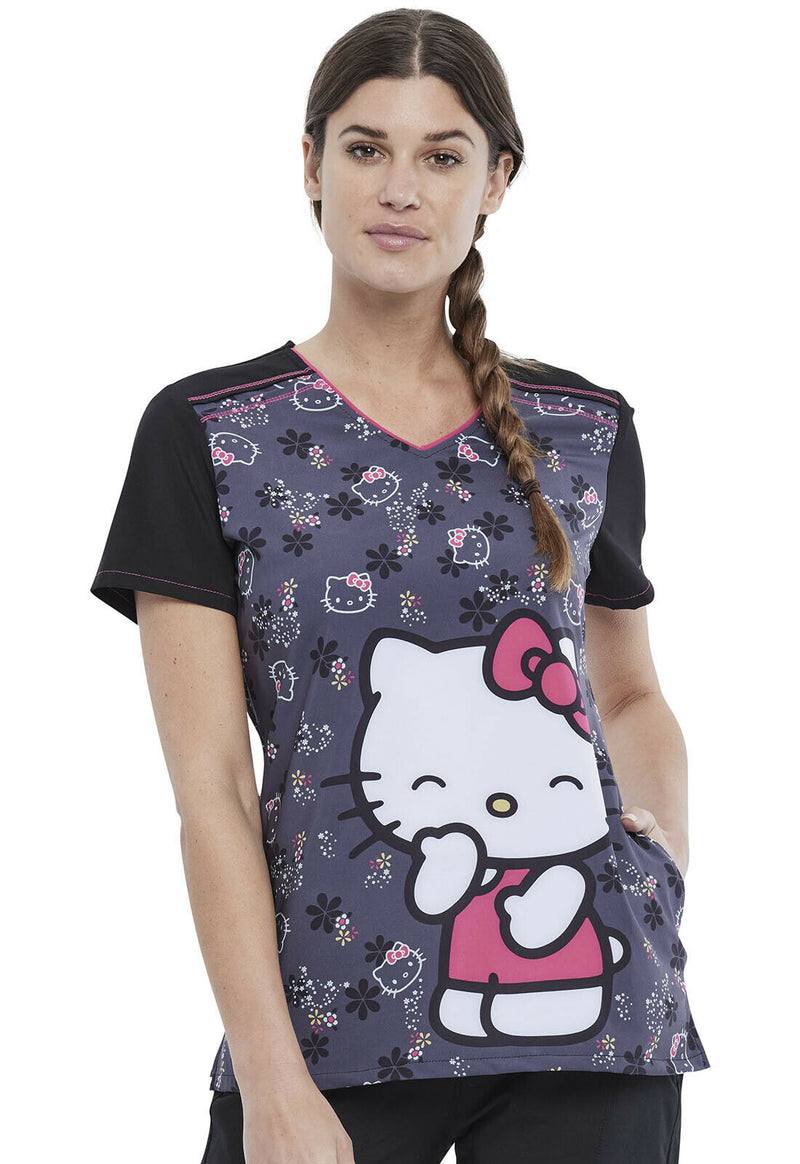 Tooniforms V Neck Top (Hello Kitty)