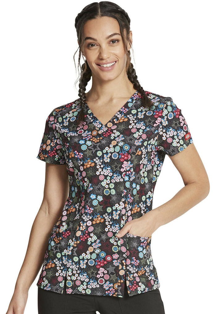 Dickies Prints V-Neck Top Start Bright