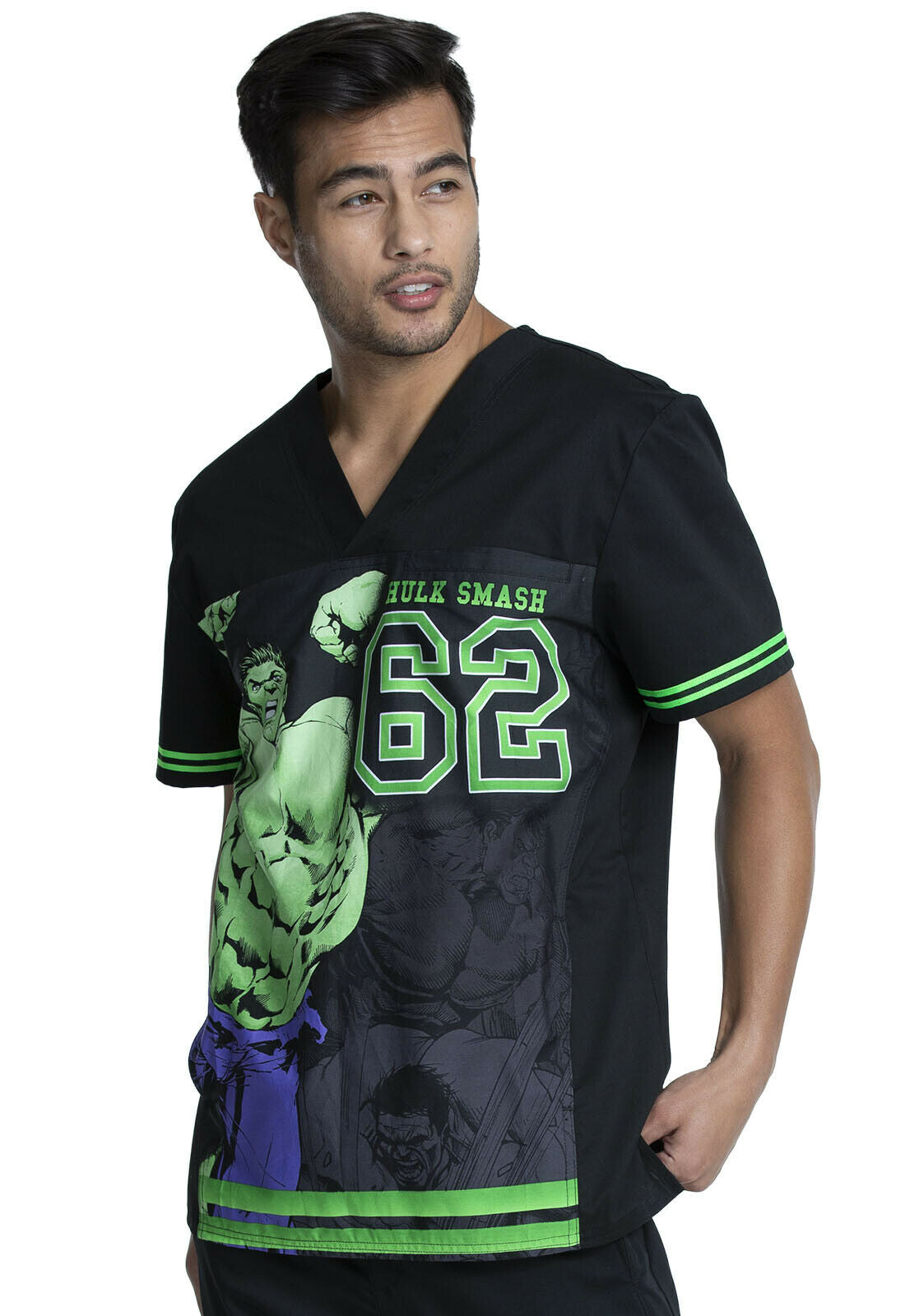 Tooniforms V Neck Top (Hulk)