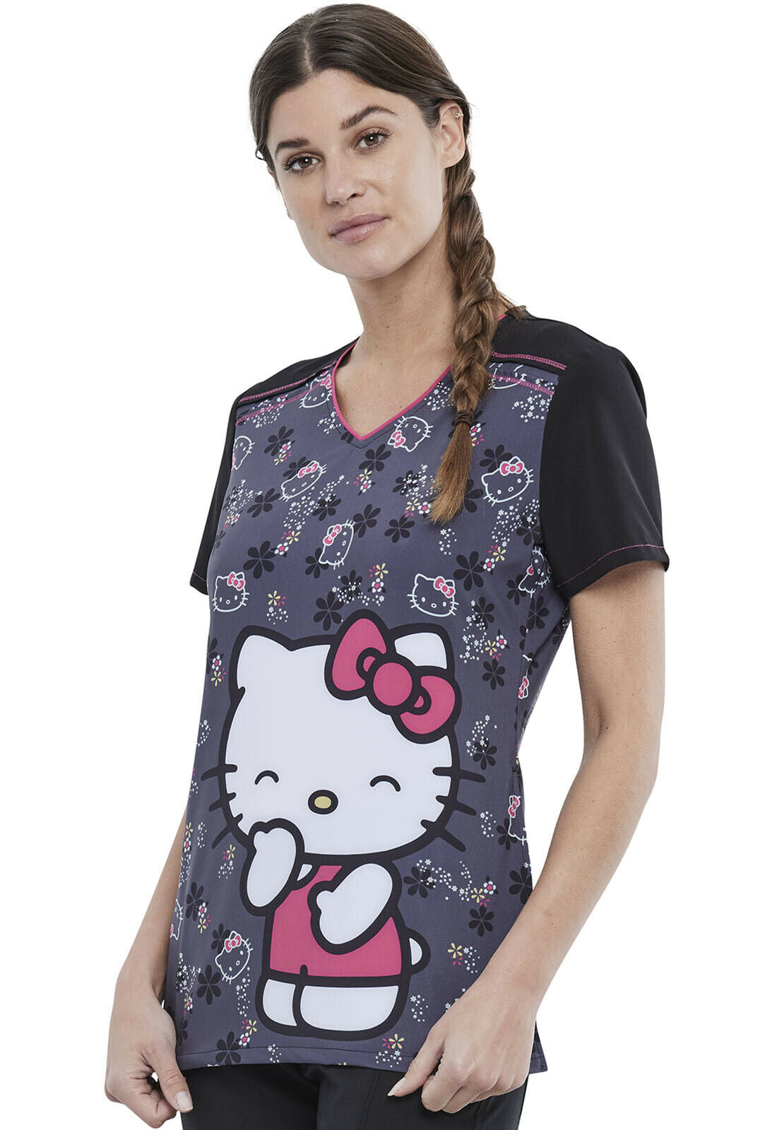 Tooniforms V Neck Top (Hello Kitty)