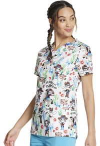 Dickies Prints V-Neck Top MEOWDY