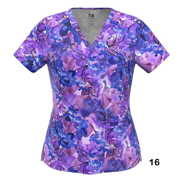 4-WAY STRETCH PRINT TOP (16)