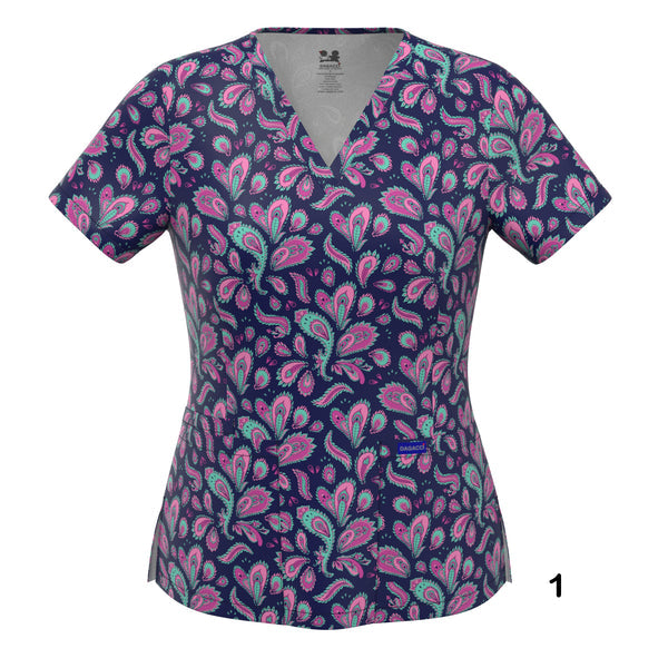 4-WAY STRETCH PRINT TOP (01)