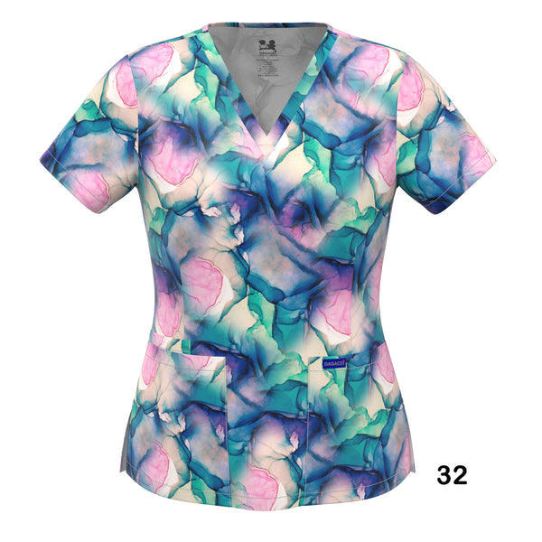 4-WAY STRETCH PRINT TOP (32)