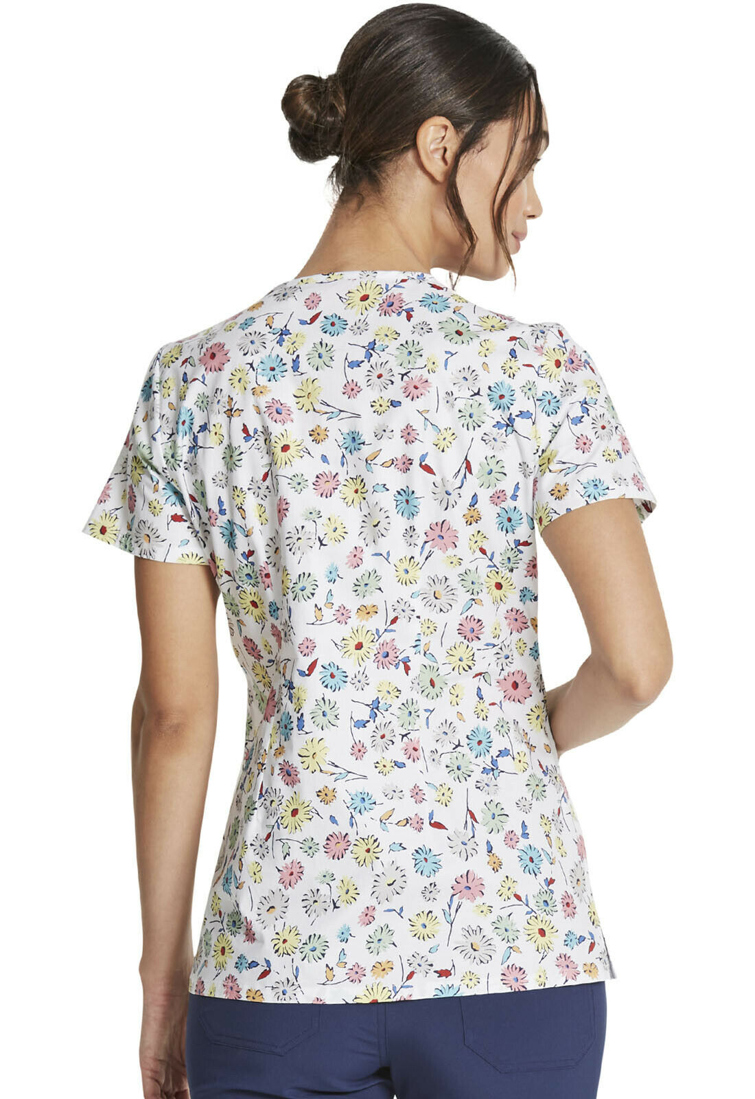 Dickies Prints V-Neck Top Daisy