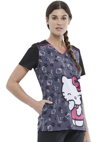 Tooniforms V Neck Top (Hello Kitty)