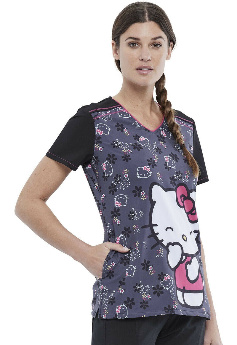 Tooniforms V Neck Top (Hello Kitty)