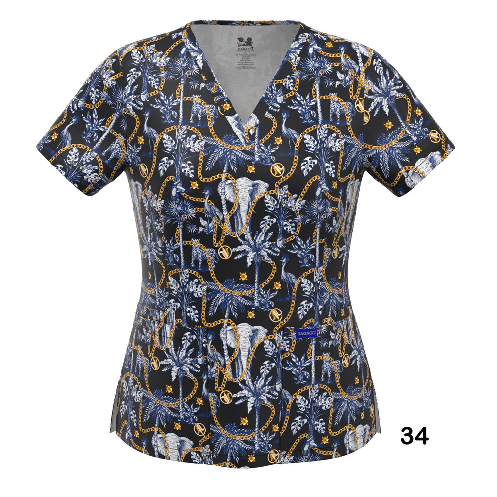 4-WAY STRETCH PRINT TOP (34)