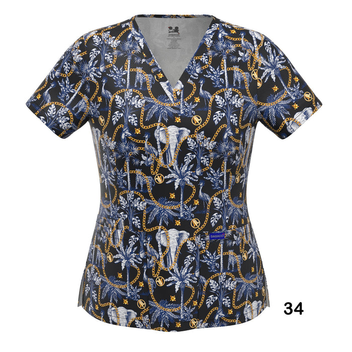 4-WAY STRETCH PRINT TOP (34)