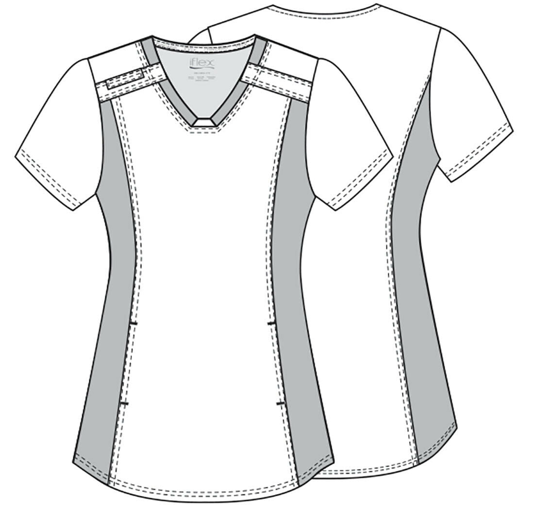 Cherokee Prints V-Neck Top (Koala)