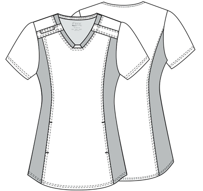 Cherokee Prints V-Neck Top (Koala)