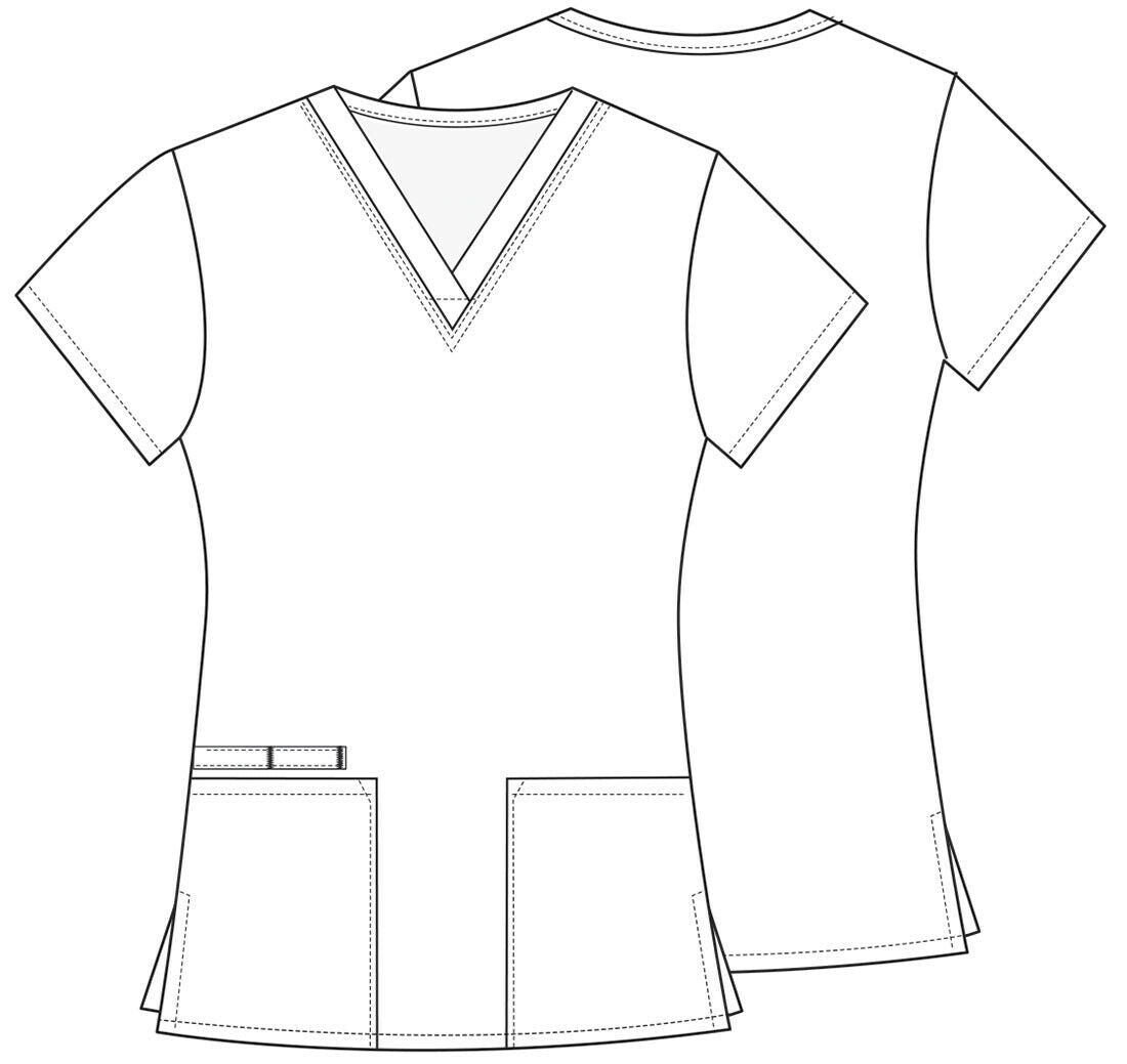 Cherokee Prints V-Neck Top (Earth day)