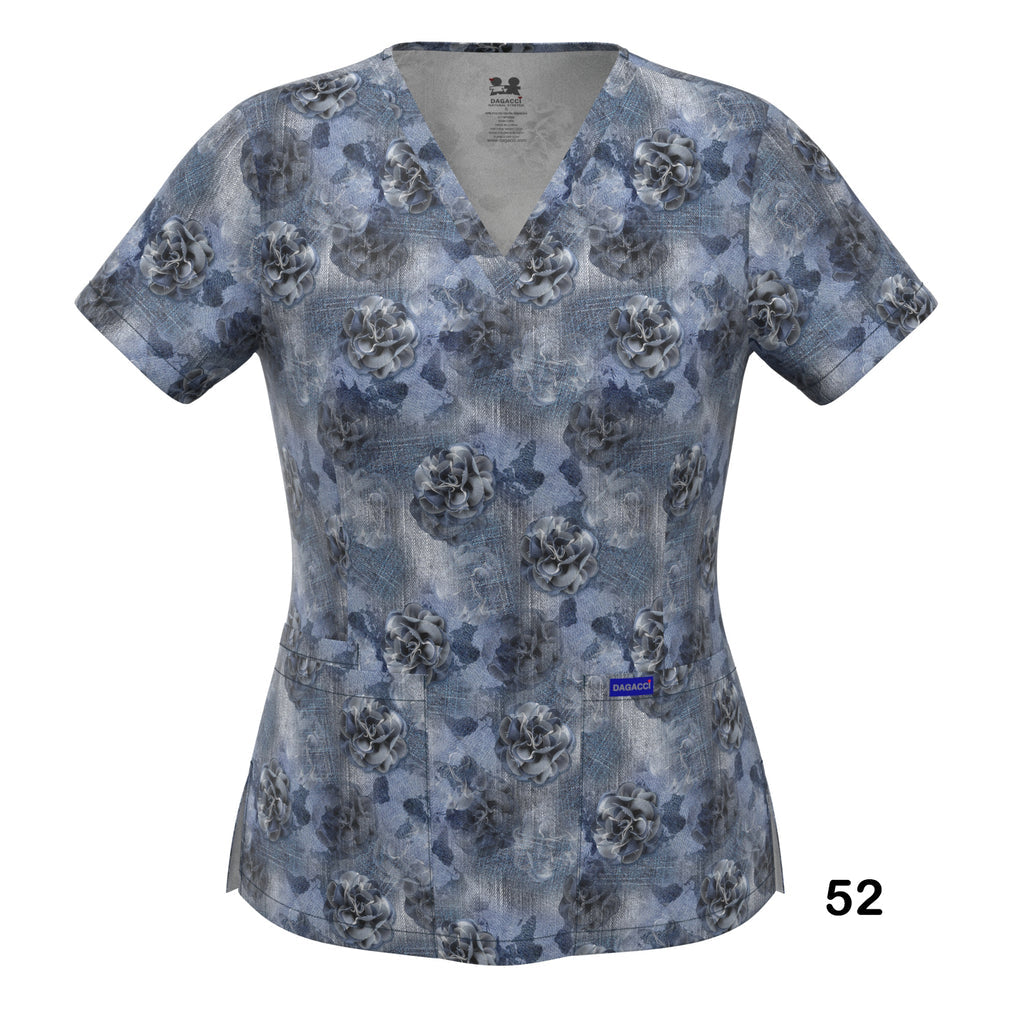 4-WAY STRETCH PRINT TOP (52)