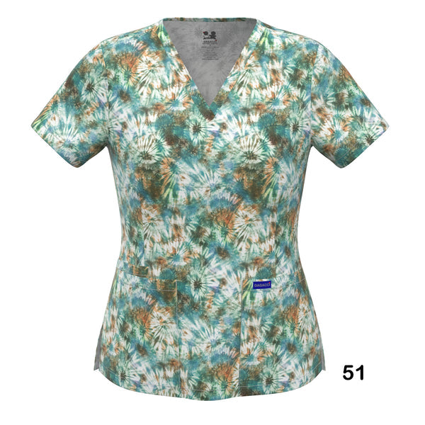 4-WAY STRETCH PRINT TOP (51)