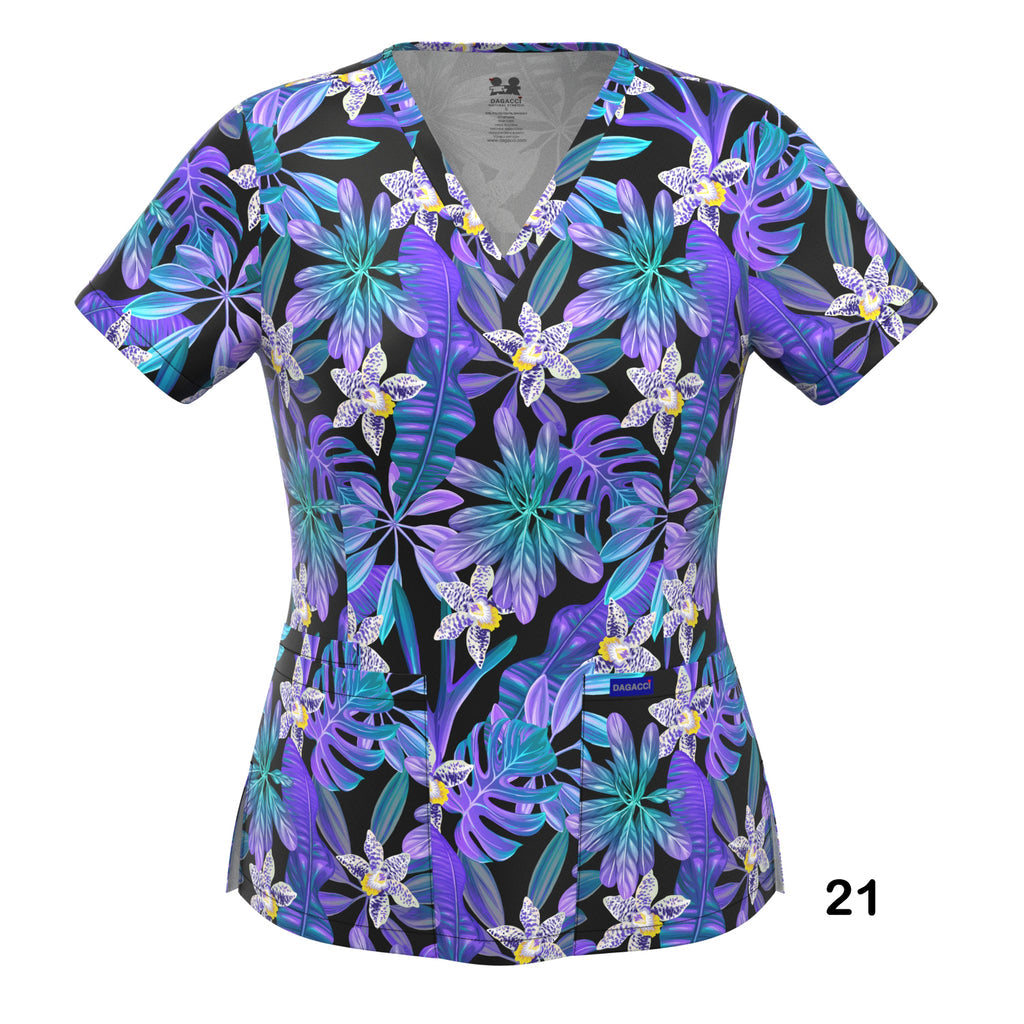 4-WAY STRETCH PRINT TOP (21)