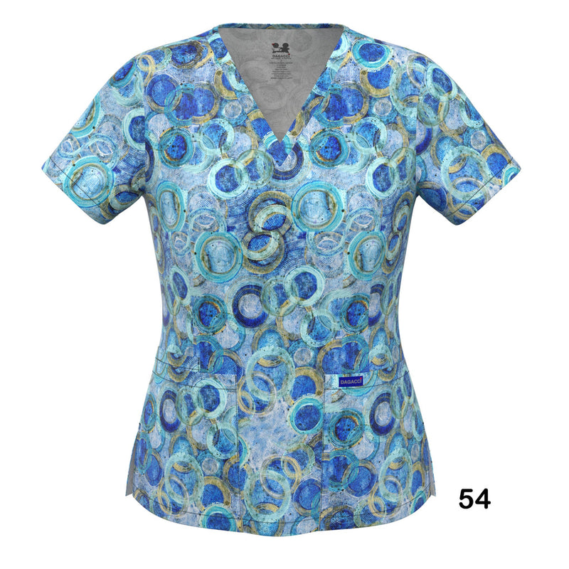 4-WAY STRETCH PRINT TOP (54)