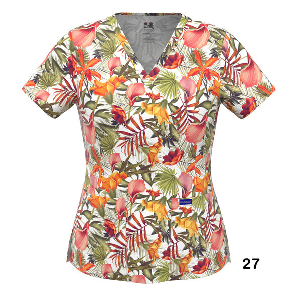 4-WAY STRETCH PRINT TOP (27)