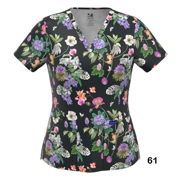 4-WAY STRETCH PRINT TOP (61)