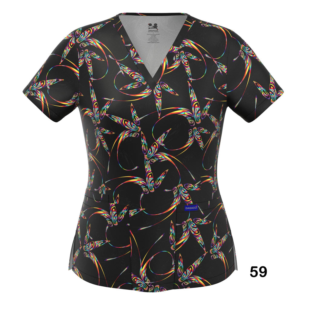 4-WAY STRETCH PRINT TOP (59)