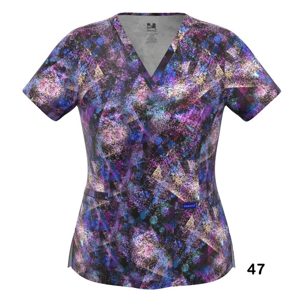 4-WAY STRETCH PRINT TOP (47)