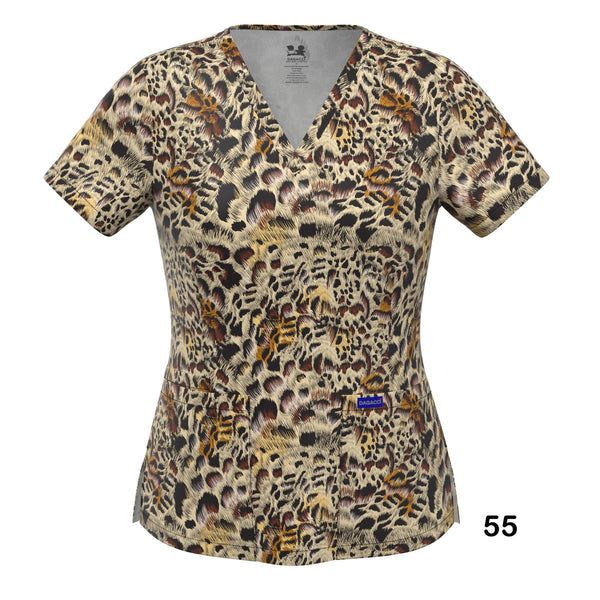 4-WAY STRETCH PRINT TOP (55)