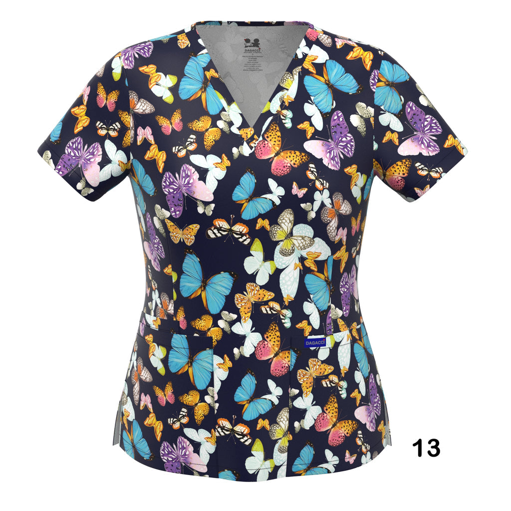 4-WAY STRETCH PRINT TOP (13)