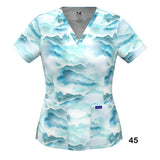 4-WAY STRETCH PRINT TOP (45)
