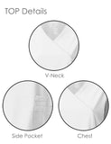 4-WAY STRETCH Y-NECK WRAP MEDICAL UNIFORM SET