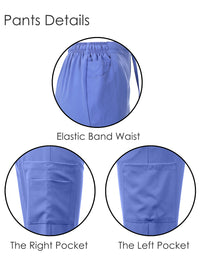 4-WAY STRETCH Y-NECK WRAP MEDICAL UNIFORM SET