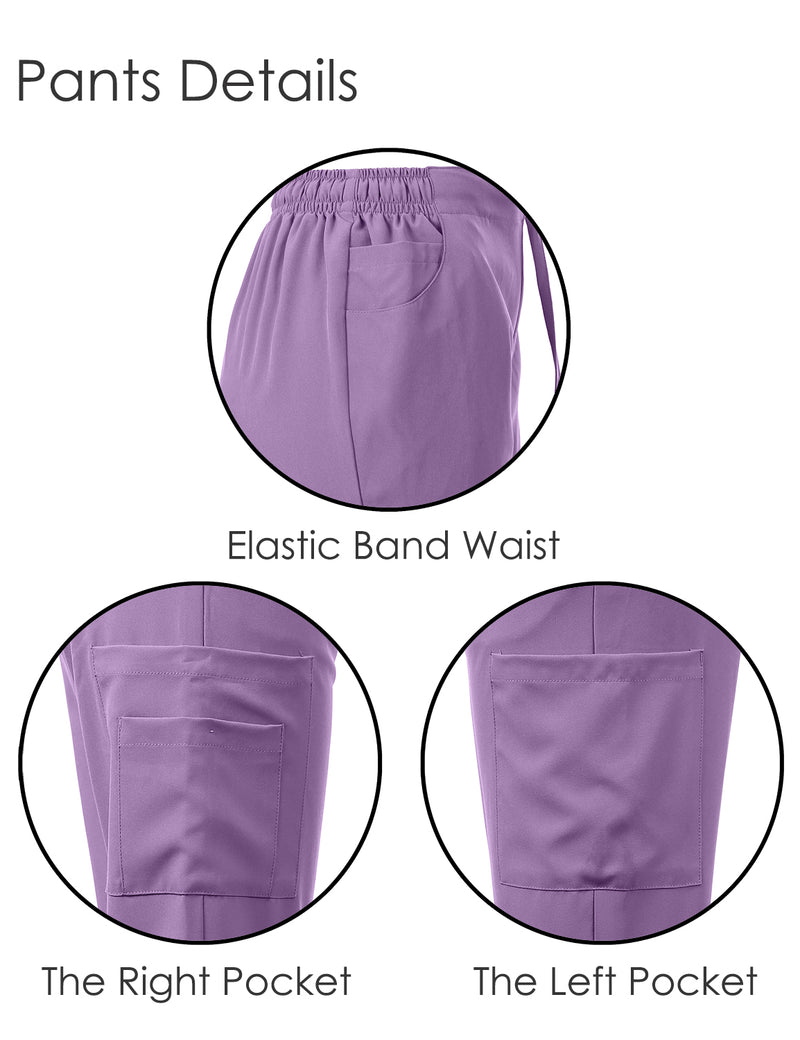 DAGACCI OFFICIAL 4-Way Stretch Y-Neck Medical Scrub Sets [FS2103]