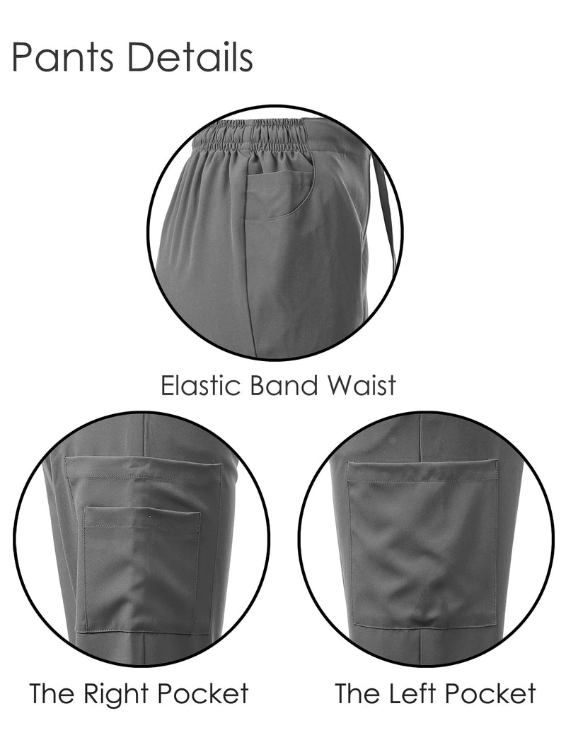 DAGACCI OFFICIAL 4-Way Stretch Y-Neck Medical Scrub Sets [FS2103]