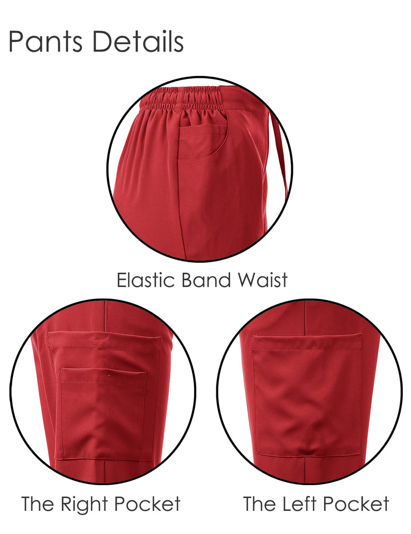 DAGACCI OFFICIAL 4-Way Stretch Y-Neck Medical Scrub Sets [FS2103]