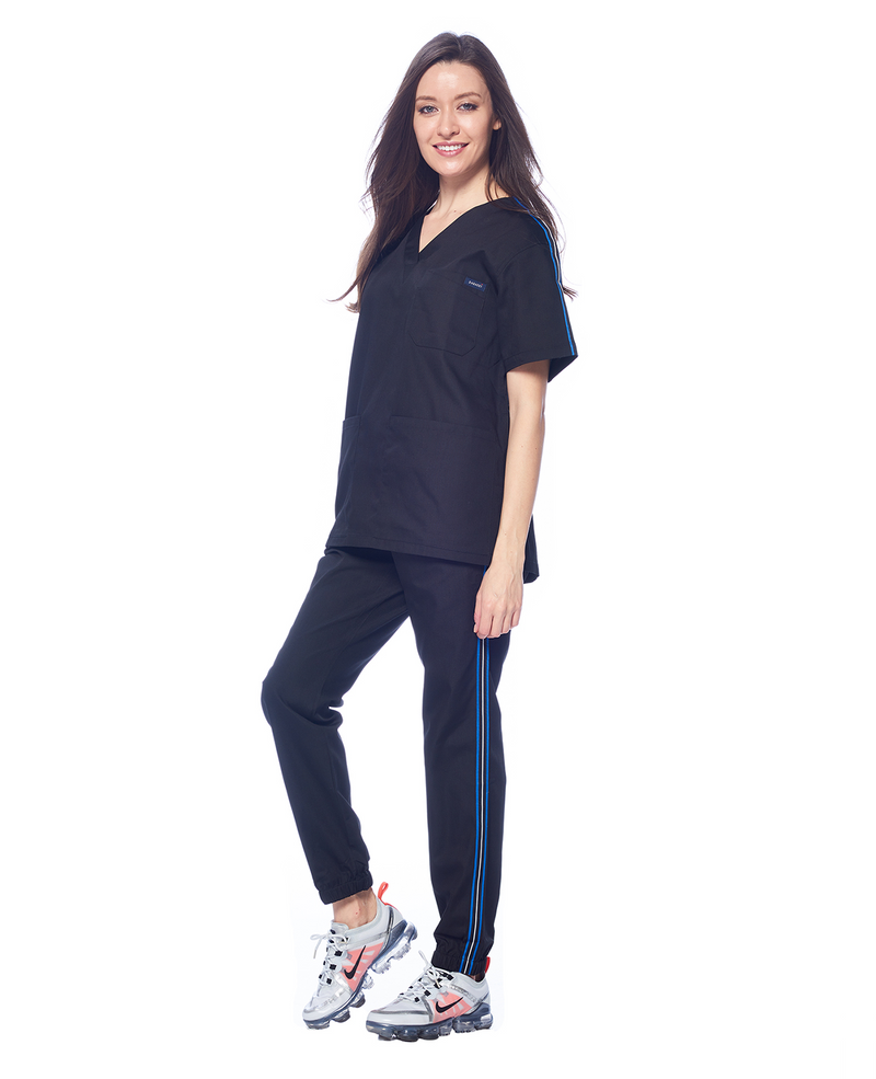 DAGACCI OFFICIAL Unisex Athletic Trim Medical Scrub Sets