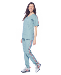 DAGACCI OFFICIAL Unisex Athletic Trim Medical Scrub Sets