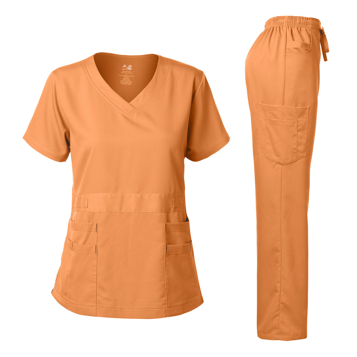 NATURAL STRETCH V-NECK SET (NEW COLOR)