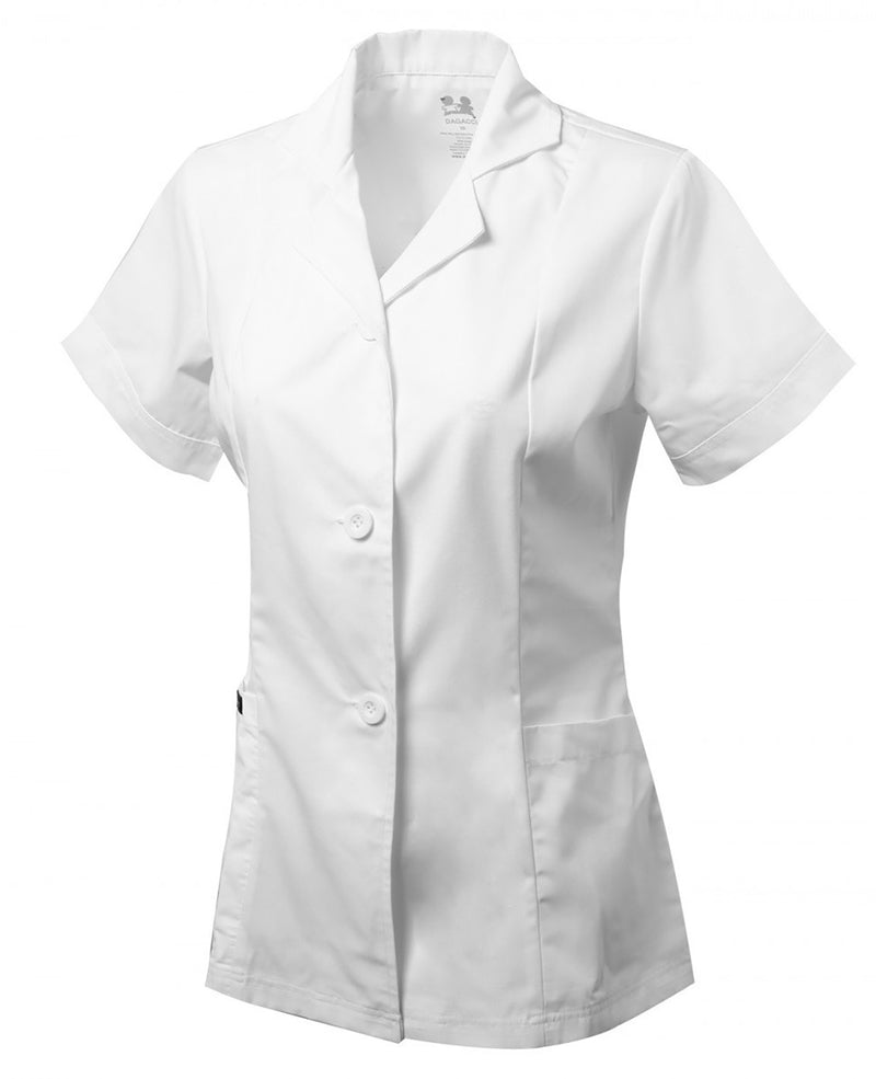 WOMEN'S SHORT SLEEVE LAB COAT