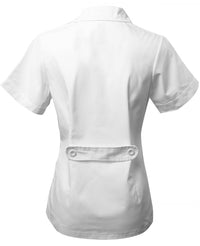 WOMEN'S SHORT SLEEVE LAB COAT