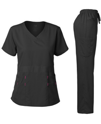 DAGACCI OFFICIAL Natural Stretch Women's V-Neck Scrub Sets [NS2100]