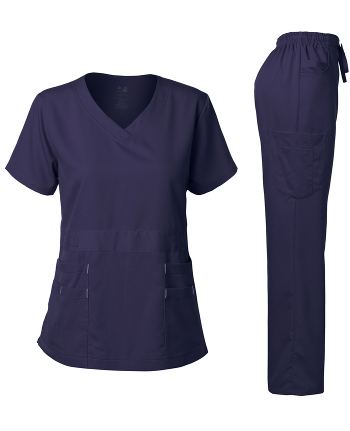 DAGACCI OFFICIAL Natural Stretch Women's V-Neck Scrub Sets [NS2100]