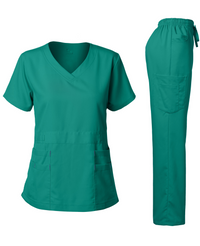 DAGACCI OFFICIAL Natural Stretch Women's V-Neck Scrub Sets [NS2100]