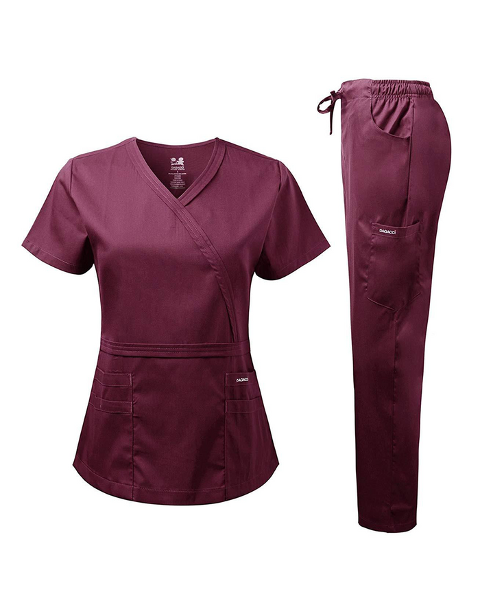 DAGACCI OFFICIAL Natural Stretch Y-Neck Double Stitch Set [NS2202]