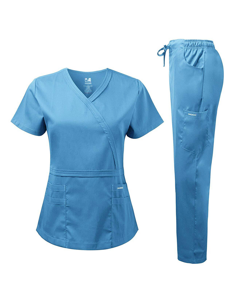 DAGACCI OFFICIAL Natural Stretch Y-Neck Double Stitch Set [NS2202]