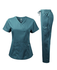 DAGACCI OFFICIAL Natural Stretch Y-Neck Double Stitch Set [NS2202]